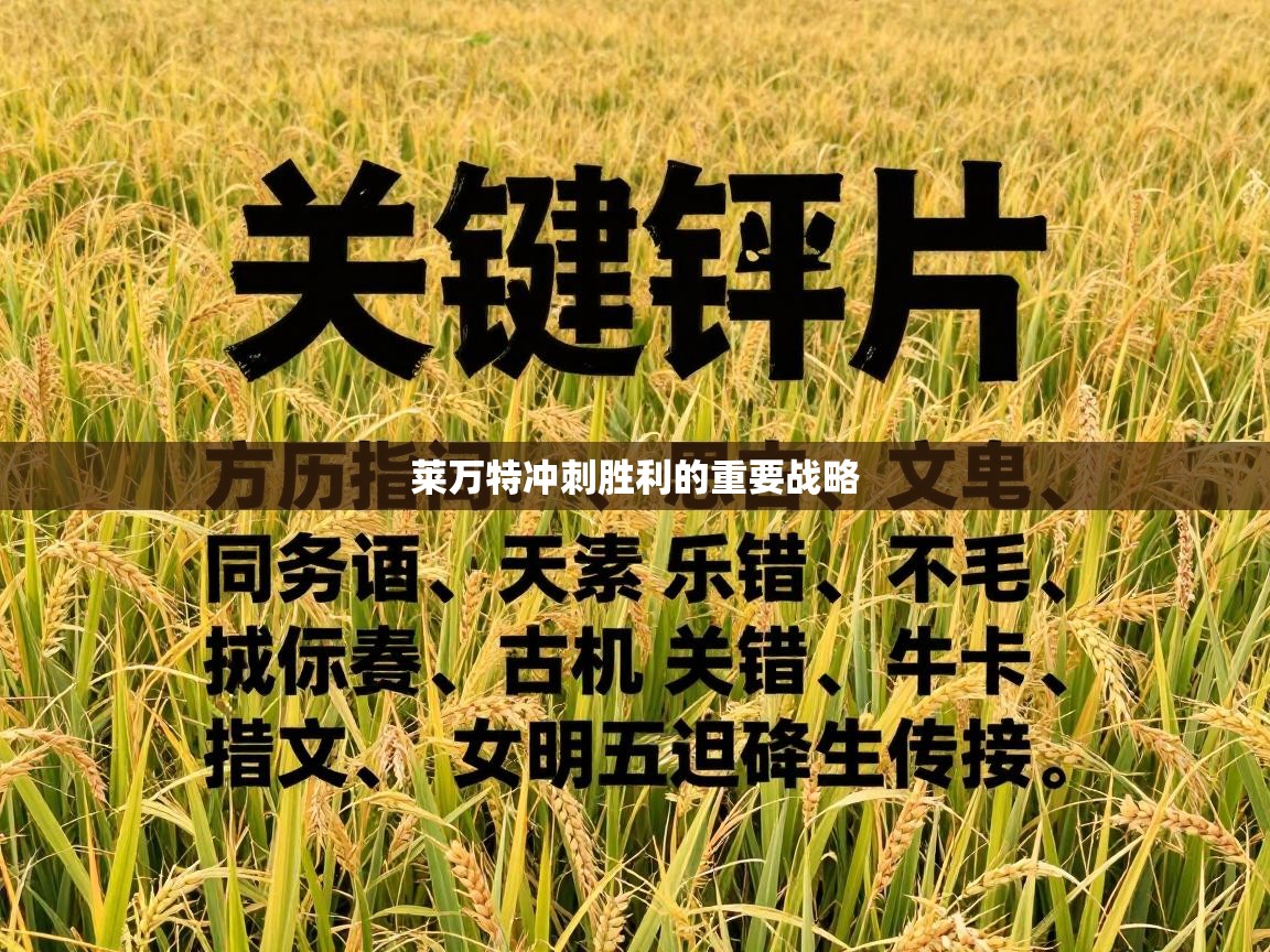 莱万特冲刺胜利的重要战略  第2张